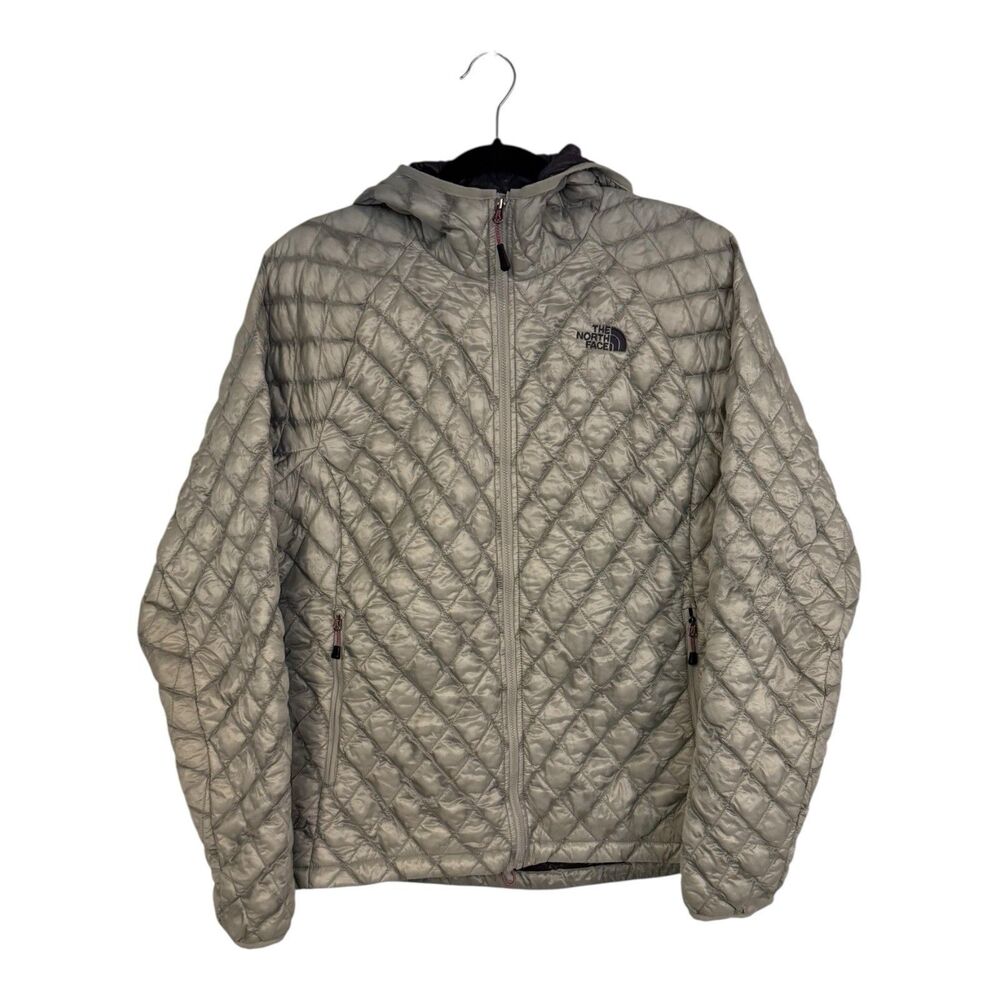 The North Face Gray Quilted Puffer Jacket